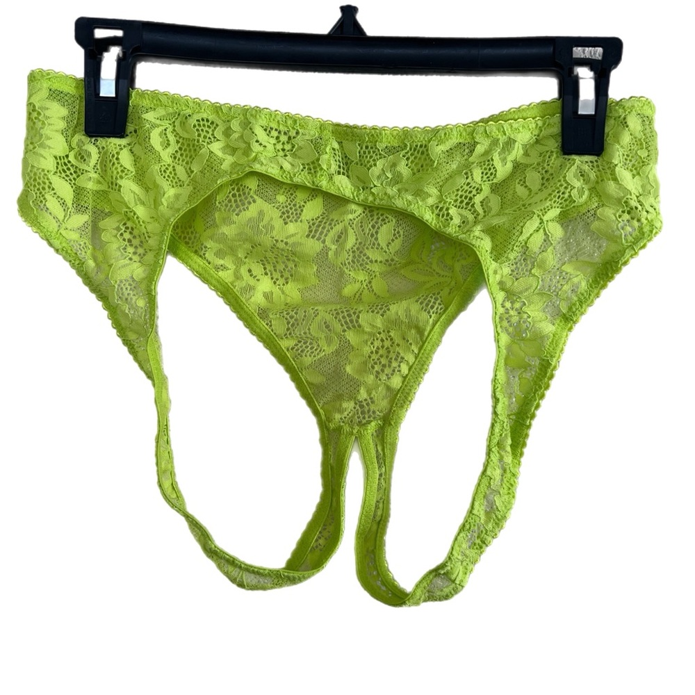 Savage X Fenty Neon Green Lace Bra Set and Garter π - Picture 6 of 16